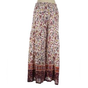 Lola P. Boho Tiered Wide-Leg Pants | Size XL